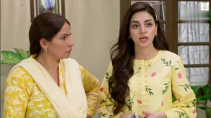 Anmol Baloch and Mohsin Abbas Haider in a scene from Siyani