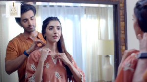 Zainab Mazhar from the drama Inteha alongside Subhan Awan