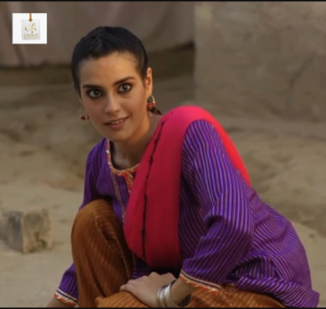 Iqra Aziz as Ameera in Raqeeb Se alongside Nauman Ijaz.