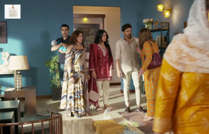 Laiba Khan and Ali Ansari in a memorable scene from Kaffara