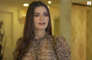 Kiran Haq in Fitoor with Faisal Qureshi in a Pakistani drama.
