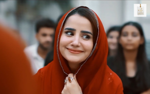 Saniya Shamshad and Haroon Shahid in the Pakistani drama Uswah